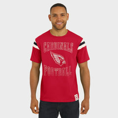 Darius Rucker Collection Football Stripe Sleeve T-Shirt - Arizona Cardinals