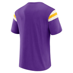 Darius Rucker Collection Football Stripe Sleeve T-Shirt - Minnesota Vikings