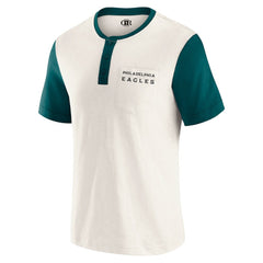 Darius Rucker Collection Henley Colorblock Slub Pocket T-Shirt - Philadelphia Eagles