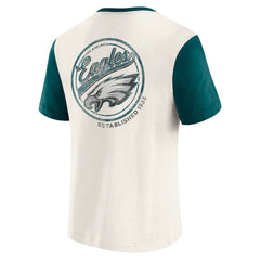Darius Rucker Collection Henley Colorblock Slub Pocket T-Shirt - Philadelphia Eagles