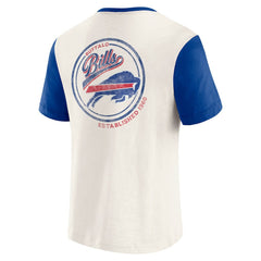 Darius Rucker Collection Henley Colorblock Slub Pocket T-Shirt - Buffalo Bills