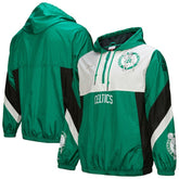 NBA Boston Celtics Hardwood Classics Team Origins Anorak Quarter-Zip Windbreaker Jacket