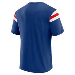 MLB Chicago Cubs Darius Rucker Collection by Fanatics Distressed Sleeve Stripe T-Shirt