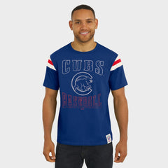 MLB Chicago Cubs Darius Rucker Collection by Fanatics Distressed Sleeve Stripe T-Shirt
