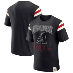 MLB Arizona Diamondbacks Darius Rucker Collection by Fanatics Distressed Sleeve Stripe T-Shirt