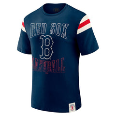 MLB Boston Red Sox Darius Rucker Collection by Fanatics Distressed Sleeve Stripe T-Shirt