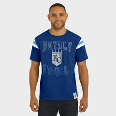 MLB Kansas City Royals Darius Rucker Collection by Fanatics Distressed Sleeve Stripe T-Shirt