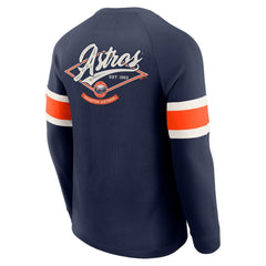 MLB Houston Astros Darius Rucker Collection by Fanatics Waffle-Knit Raglan Long Sleeve Henley T-Shirt