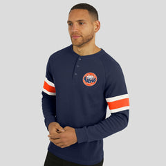 MLB Houston Astros Darius Rucker Collection by Fanatics Waffle-Knit Raglan Long Sleeve Henley T-Shirt