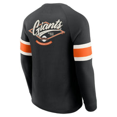 MLB San Francisco Giants Darius Rucker Collection by Fanatics Waffle-Knit Raglan Long Sleeve Henley T-Shirt