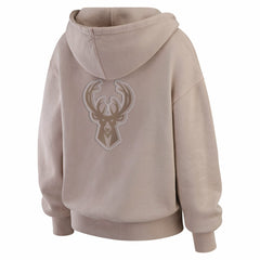 NBA Milwaukee Bucks WEAR by Erin Andrews Women's Washed Pullover Crewdie