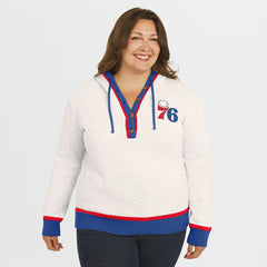 NBA Philadelphia 76ers WEAR by Erin Andrews Women's Plus Size Hoodie Sweater
