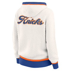 NBA New York Knicks WEAR by Erin Andrews Women's Plus Size Hoodie Sweater