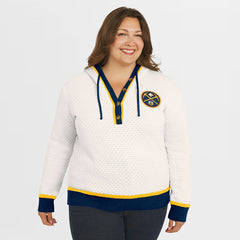 NBA Denver Nuggets WEAR by Erin Andrews Women's Plus Size Hoodie Sweater sale