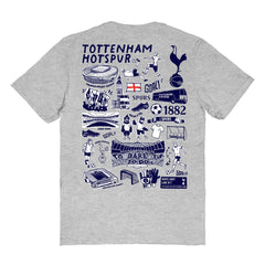 Tottenham Hotspur Vive La Fete Women's Impressions Artwork T-Shirt - Heather Gray