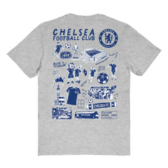 Chelsea Vive La Fete Women's Impressions Artwork T-Shirt - Heather Gray