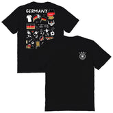 Germany National Team Vive La Fete Women's Impressions Artwork T-Shirt - Black