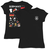 Germany National Team Vive La Fete Girls Youth Color Badge Fitted T-Shirt - Black