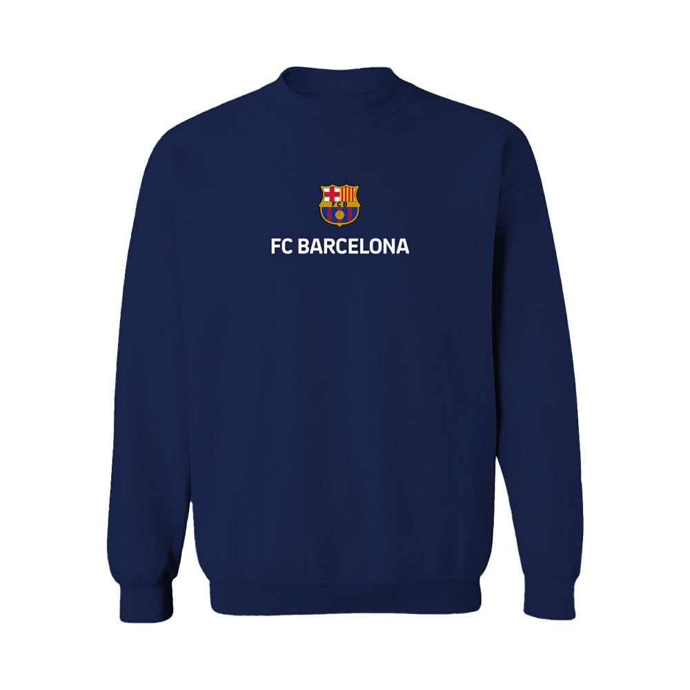 Barcelona Vive La Fete Women's Color Badge Pullover Sweatshirt - Navy