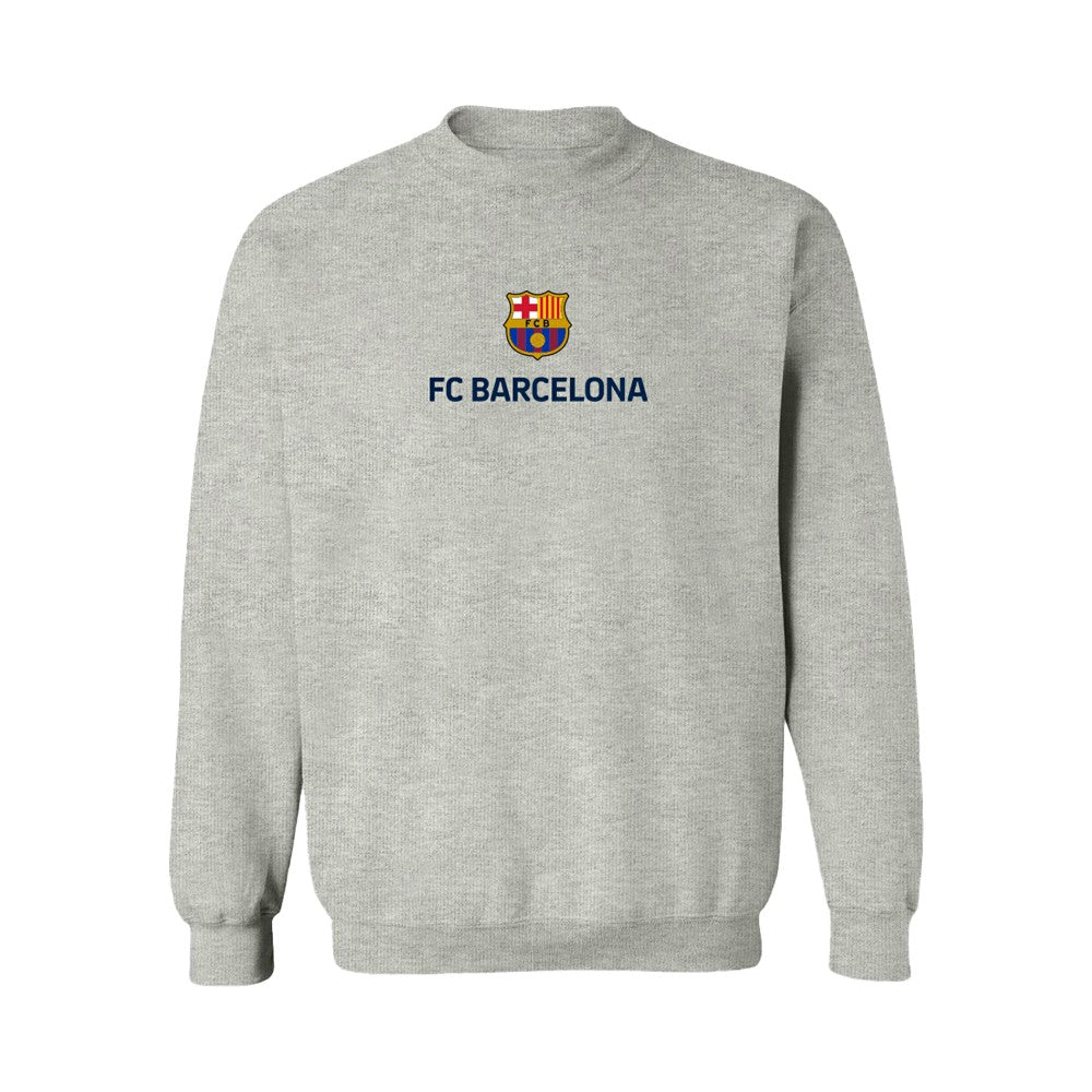 Barcelona Vive La Fete Women's Color Badge Pullover Sweatshirt - Heather Gray