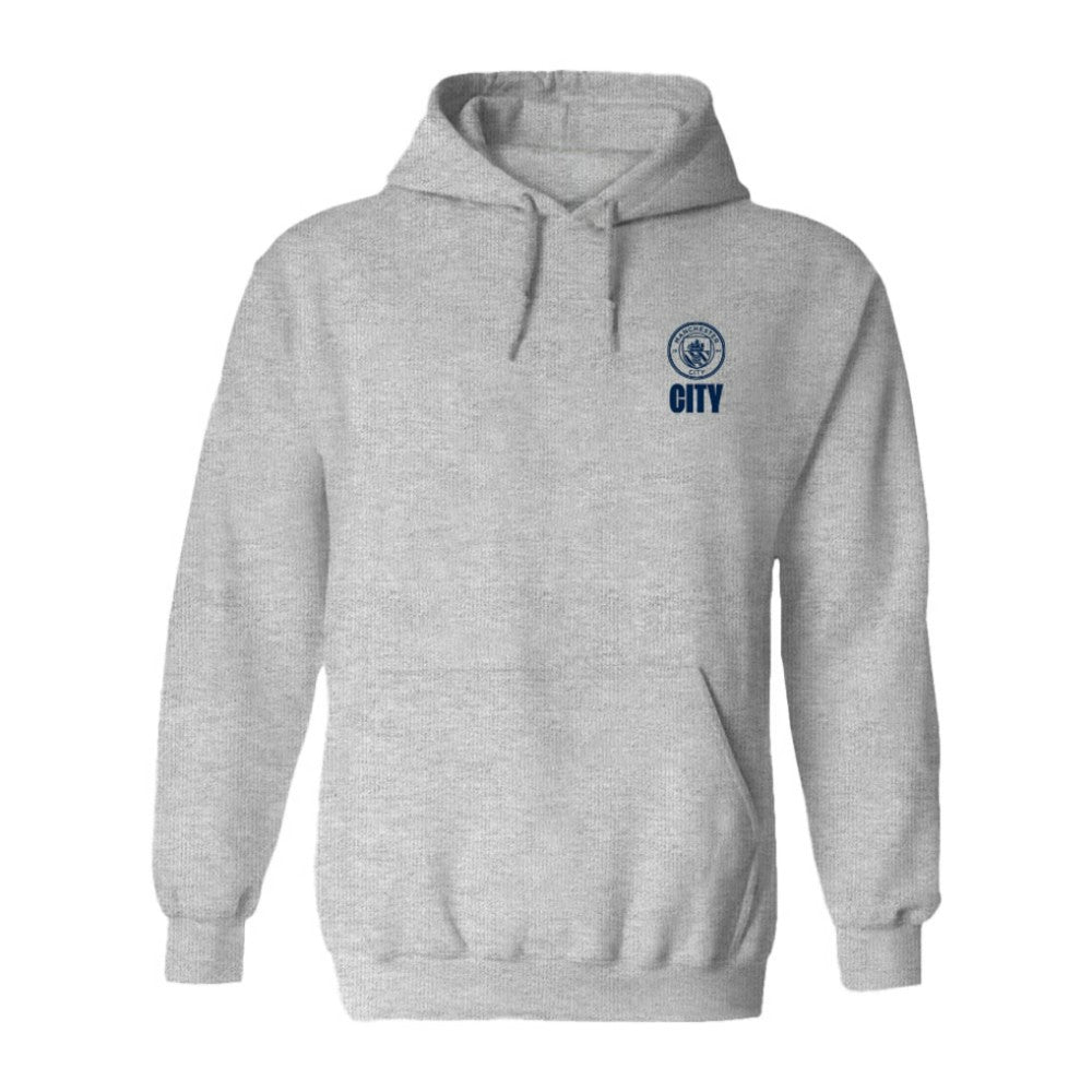 Manchester City Vive La Fete Women's Color Badge Pullover Hoodie - Heather Gray