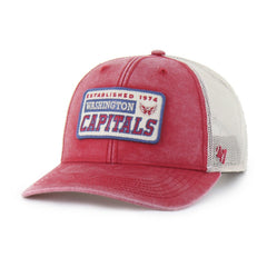 NHL Red Washington Capitals '47 Canteen Pigment Dyed Patch Trucker Adjustable Hat