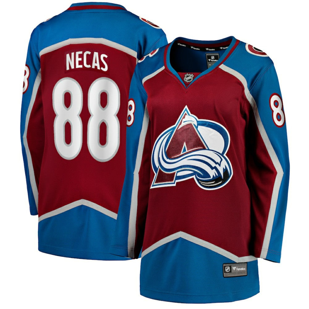 NHL Burgundy Martin Necas Colorado Avalanche Fanatics Women's Breakaway Player Jersey