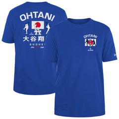MLB Shohei Ohtani Los Angeles Dodgers New Era Japan Flag T-Shirt