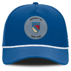 NHL Blue New York Rangers Fanatics Centennial Authentic Pro Pinched Front Adjustable Hat