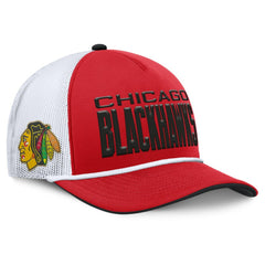 NHL Red/White Chicago Blackhawks Fanatics Centennial Foam Front Adjustable Trucker Hat
