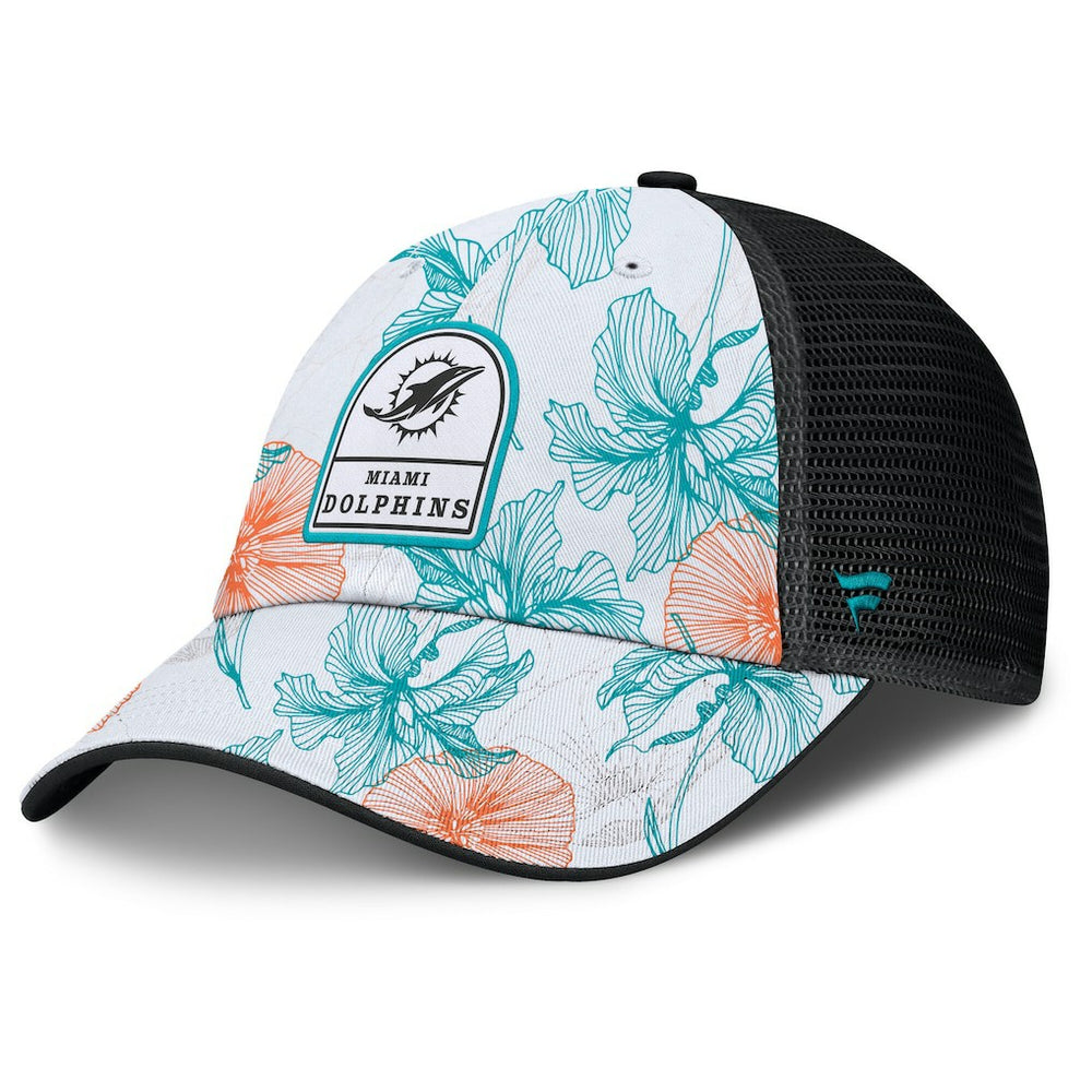 Tropical Adjustable Trucker Hat - Miami Dolphins