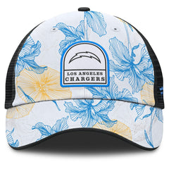 Tropical Adjustable Trucker Hat - Los Angeles Chargers