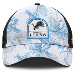 Tropical Adjustable Trucker Hat - Detroit Lions