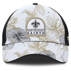 Tropical Adjustable Trucker Hat - New Orleans Saints