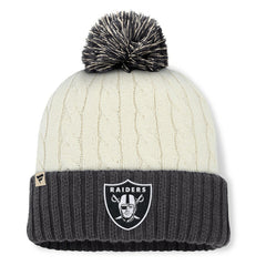 Women's Coaxial Cuffed Knit Hat with Pom - Las Vegas Raiders