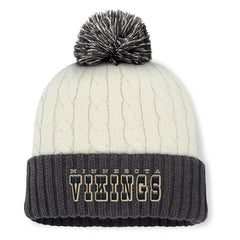 Women's Coaxial Cuffed Knit Hat with Pom - Minnesota Vikings