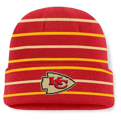 Throwback Yard Lines Cuffed Knit Hat - Kansas City Chiefs