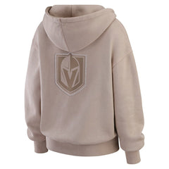 NHL Tan Vegas Golden Knights WEAR by Erin Andrews Women's Washed Pullover Crewdie