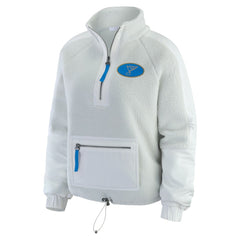 NHL Gray St. Louis Blues WEAR by Erin Andrews Women's Polar Fleece Quarter-Zip Jacket