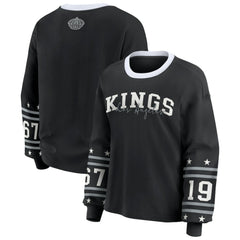 NHL Black Los Angeles Kings WEAR by Erin Andrews Women's Long-Sleeve Sport T-Shirt