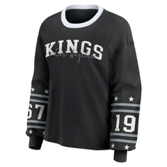 NHL Black Los Angeles Kings WEAR by Erin Andrews Women's Long-Sleeve Sport T-Shirt