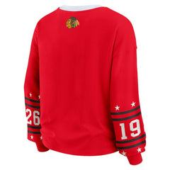 NHL Red Chicago Blackhawks WEAR by Erin Andrews Women's Long-Sleeve Sport T-Shirt