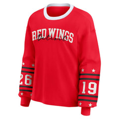 NHL Red Detroit Red Wings WEAR by Erin Andrews Women's Long-Sleeve Sport T-Shirt