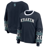 NHL Deep Sea Blue Seattle Kraken WEAR by Erin Andrews Women's Long-Sleeve Sport T-Shirt