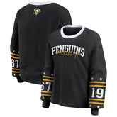 NHL Black Pittsburgh Penguins WEAR by Erin Andrews Women's Long-Sleeve Sport T-Shirt