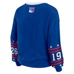 NHL Blue New York Rangers WEAR by Erin Andrews Women's Long-Sleeve Sport T-Shirt
