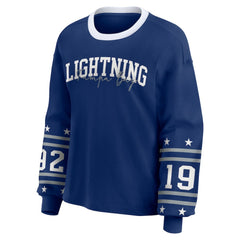 NHL Blue Tampa Bay Lightning WEAR by Erin Andrews Women's Long-Sleeve Sport T-Shirt