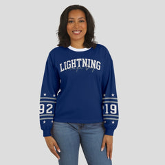 NHL Blue Tampa Bay Lightning WEAR by Erin Andrews Women's Long-Sleeve Sport T-Shirt