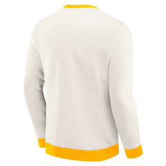 NHL Cream Nashville Predators Darius Rucker Collection by Fanatics Colorblock Pullover Sweatshirt