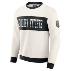 NHL Cream Vegas Golden Knights Darius Rucker Collection by Fanatics Colorblock Pullover Sweatshirt